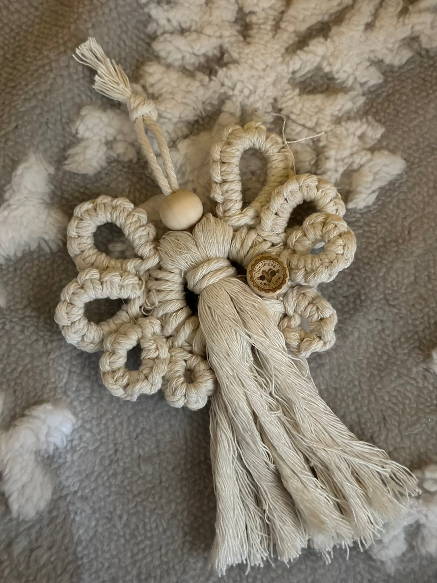 Handmade Macramé Angel Ornament