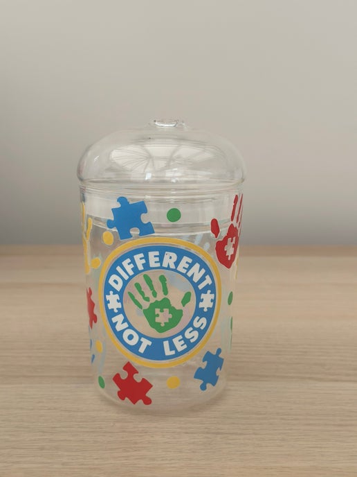Different Not Less Glass Dome Cup