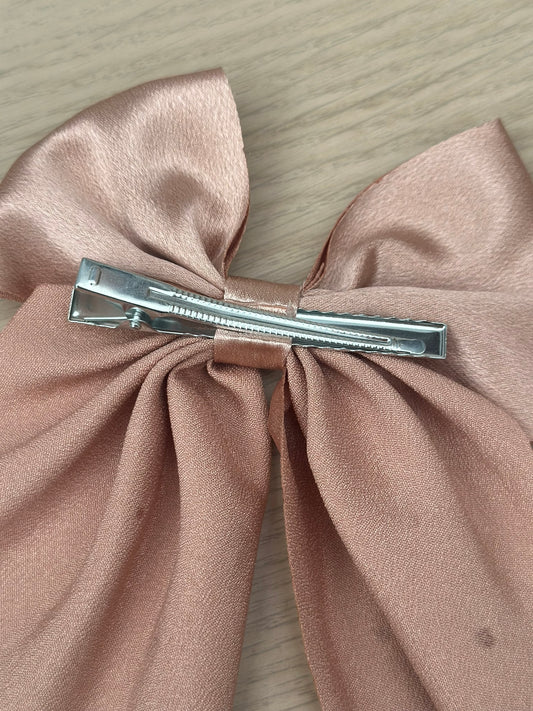 Champagne Hair Bow Clip