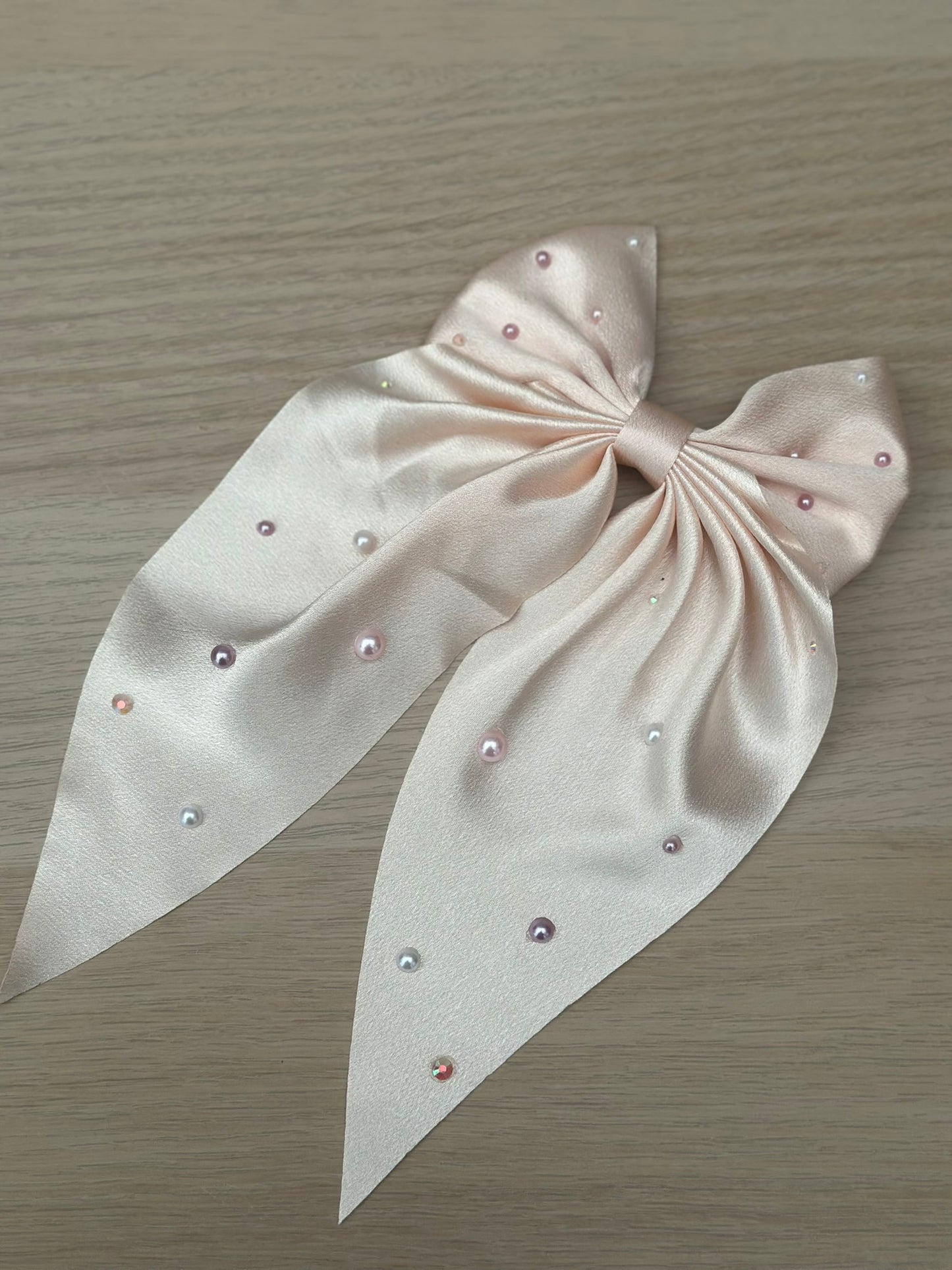Light Pink Hair Bow Clip