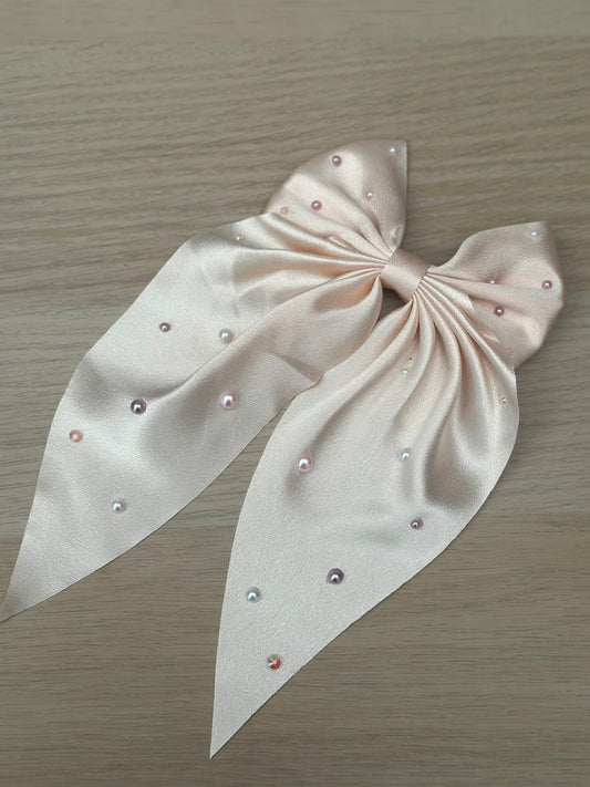 Light Pink Hair Bow Clip