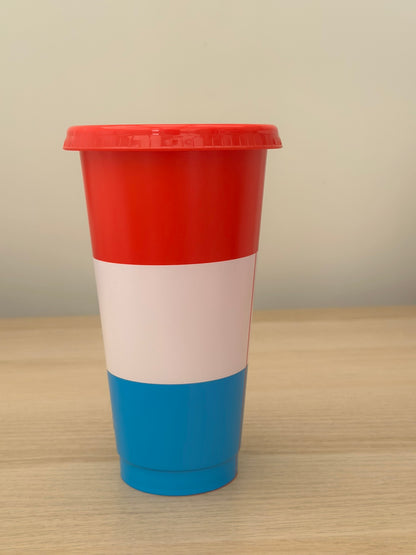 Red White & Blue 'P' Cold Cup
