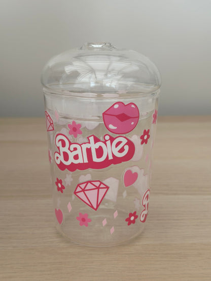 Pink Glass Dome Cup