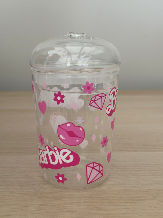 Pink Glass Dome Cup