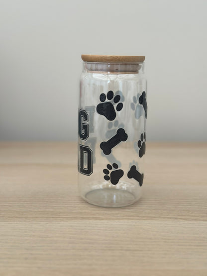 Dog Dad Libby Can Glass