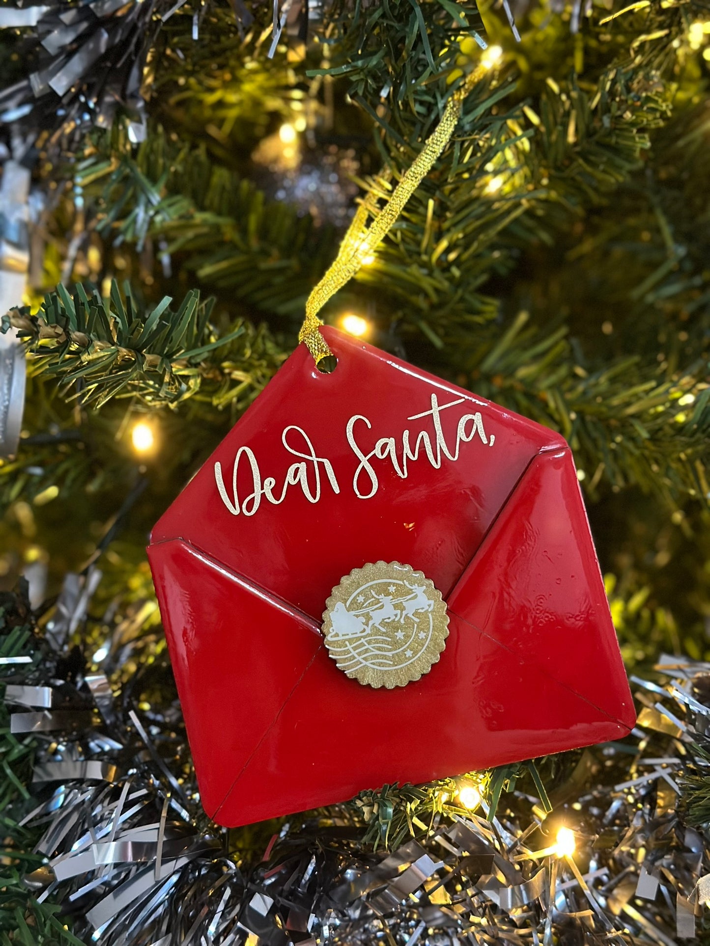 "Dear Santa" Christmas Envelope Ornament