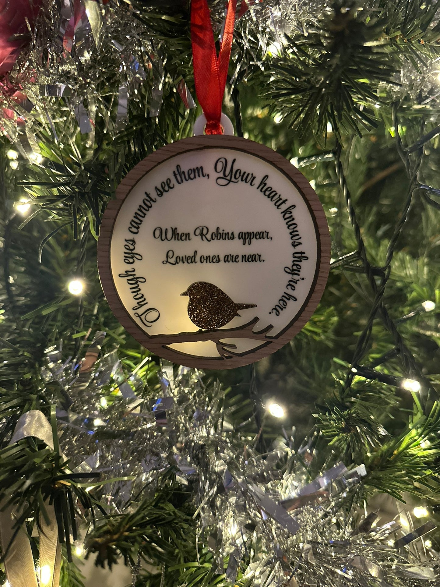 When Robins Appear Memorial Ornament