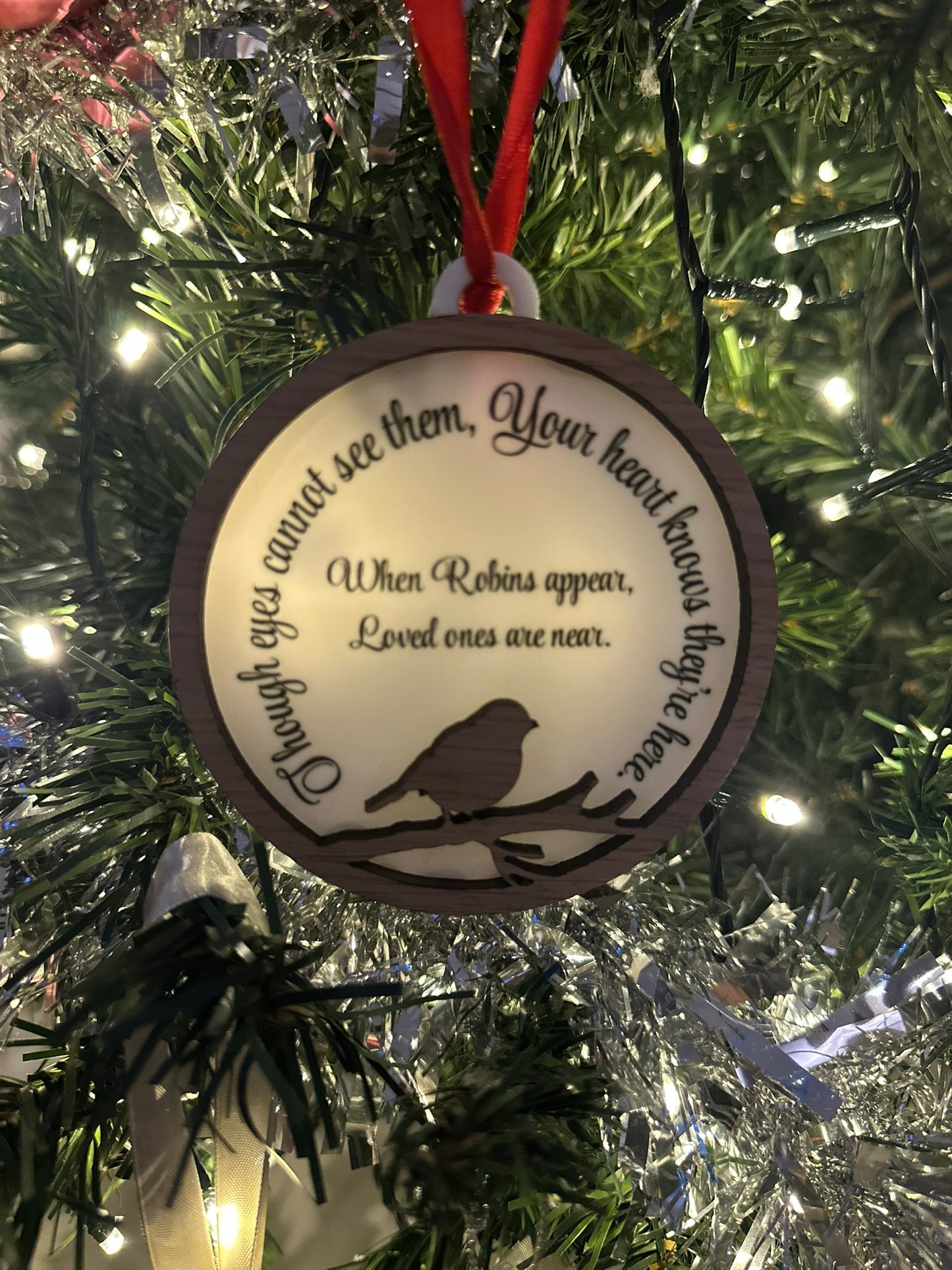 When Robins Appear Memorial Ornament