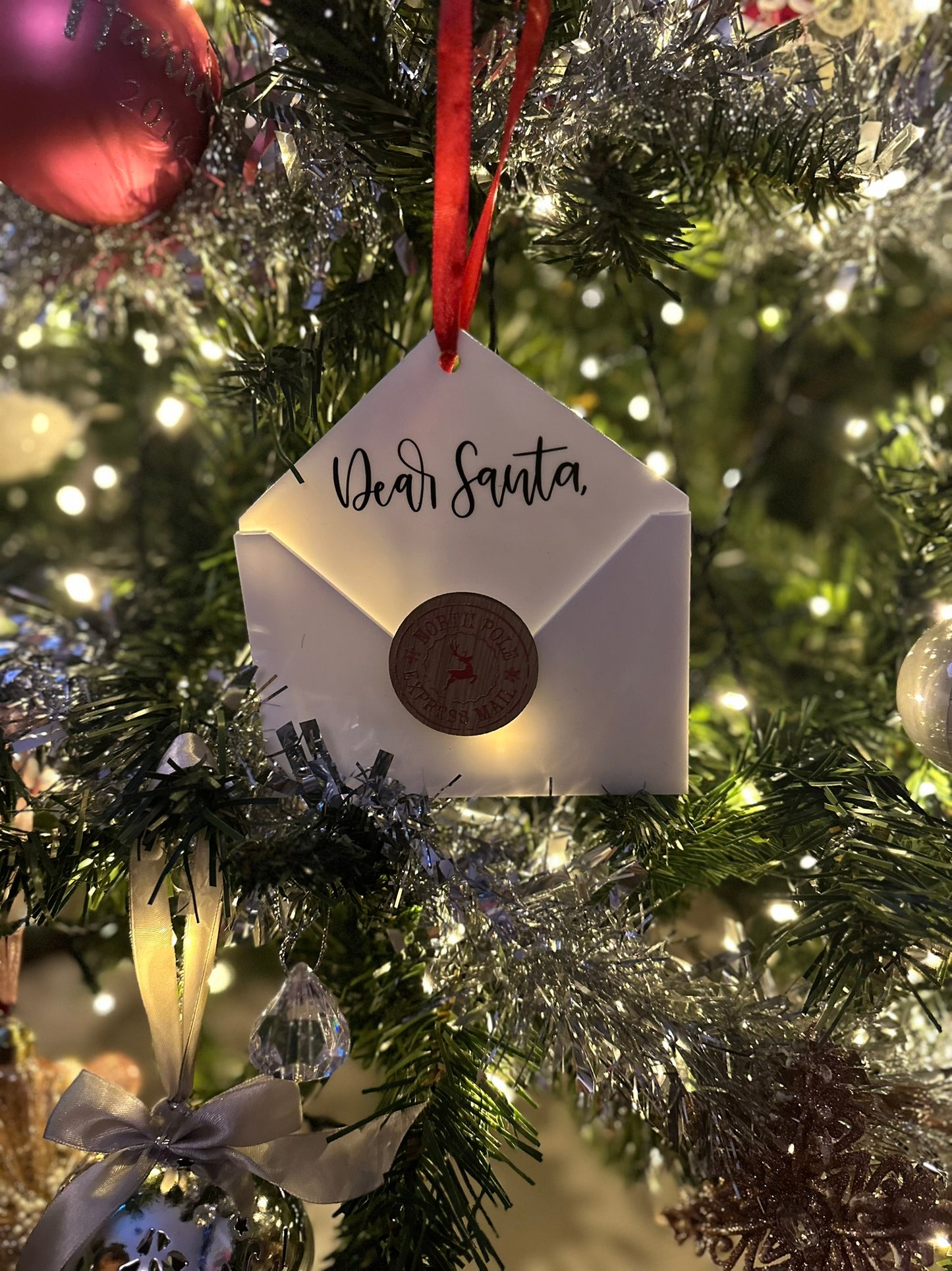 Dear Santa Envelope Ornament
