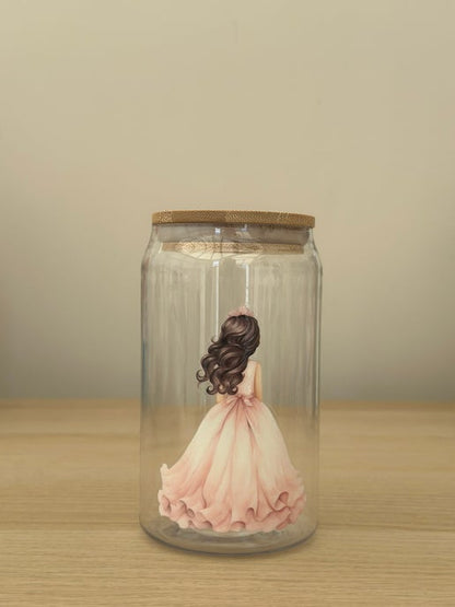 "Princess Dreams" 16oz Reusable Libby Can with Bamboo Lid